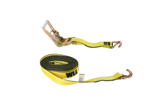 2" Ratchet Strap w/ Wire Hooks 27 OR 30 Ft | 10 PACK