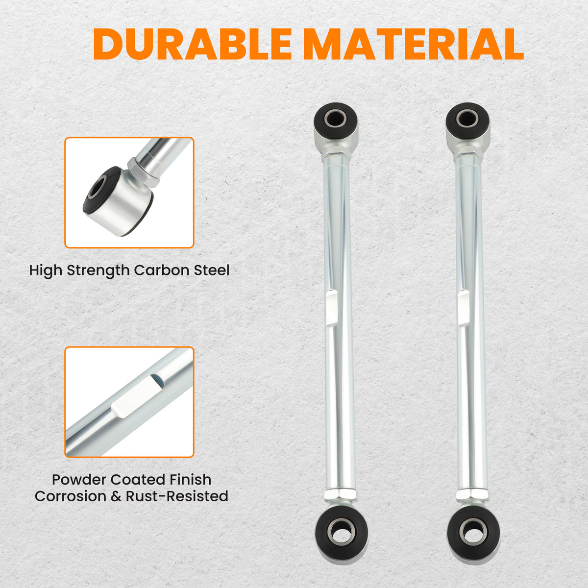 2Pcs Adjustable Rear compatible For Panhard Strut Rods Bar Compatible For Chevrolet Corvette 1963-1979