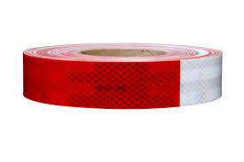 1" Conspicuity Tape 11" Red / 7" White 3M™  Diamond Grade™ x 150 ft | RW100