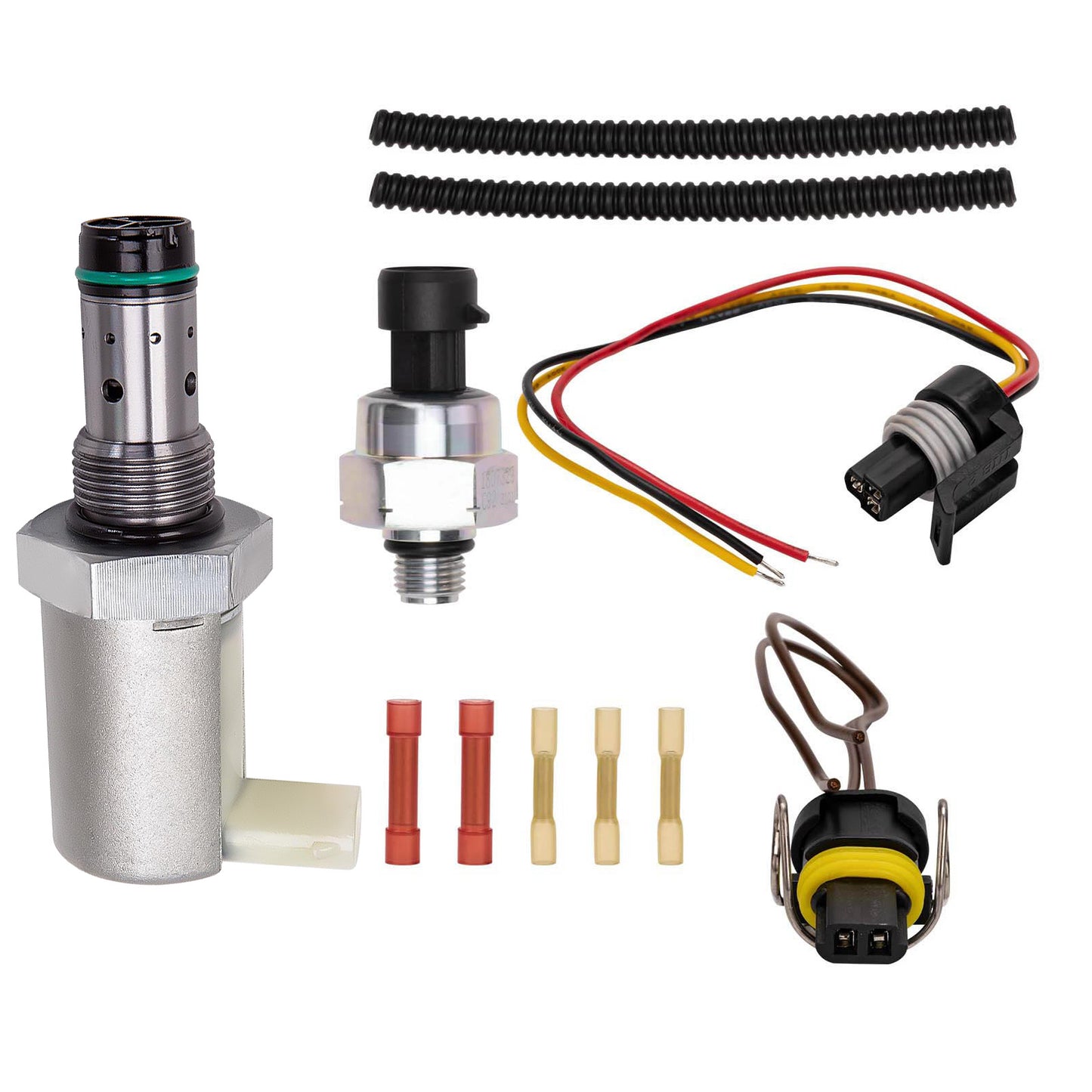 Compatible For Ford F350 450 6.0 2004 IPR and ICP Fuel Injection Pressure Regulator Sensor