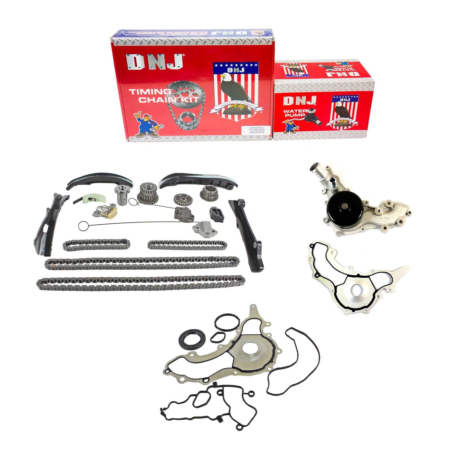 Timing Chain Kit with Water Pump 2014-2022 Chrysler 200 3.6L V6, Jeep Cherokee 3.2L-3.6L