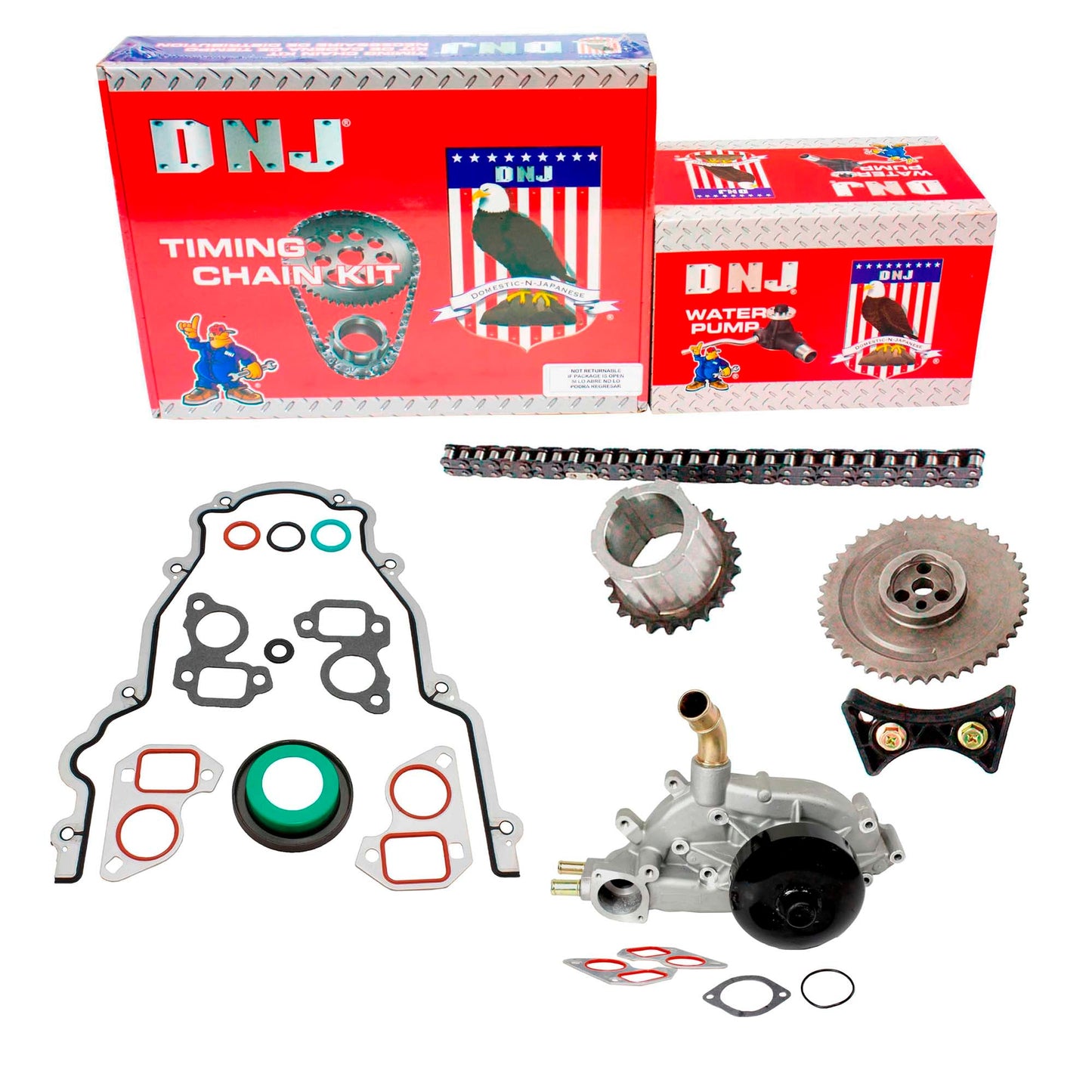 Timing Chain Kit with Water Pump 2005-2007 Cadillac,Chevrolet,GMC,Isuzu 5.3L-6.0L