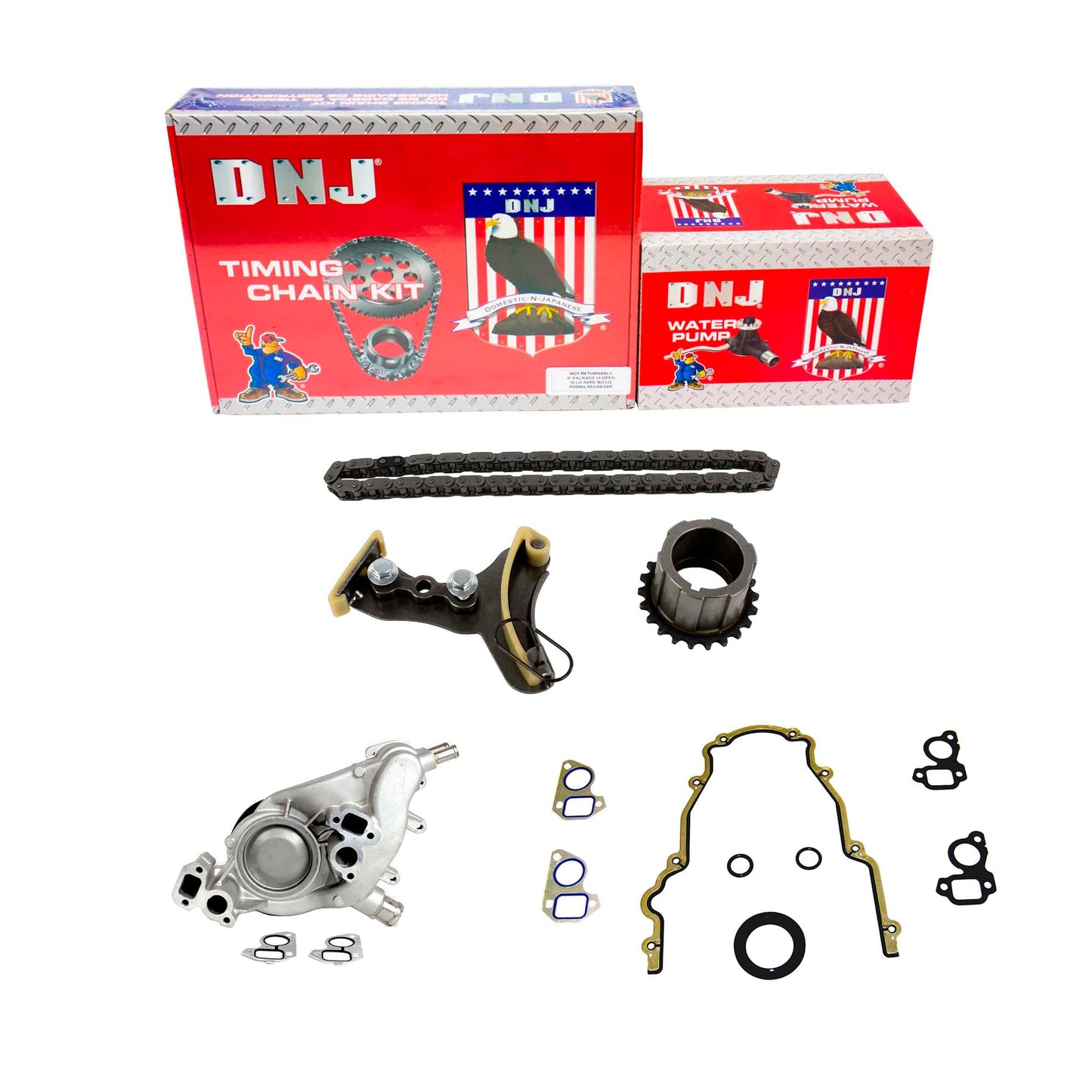 Timing Chain Kit with Water Pump 2007-2017 Cadillac,Chevrolet,GMC,Hummer 4.8L-6.2L
