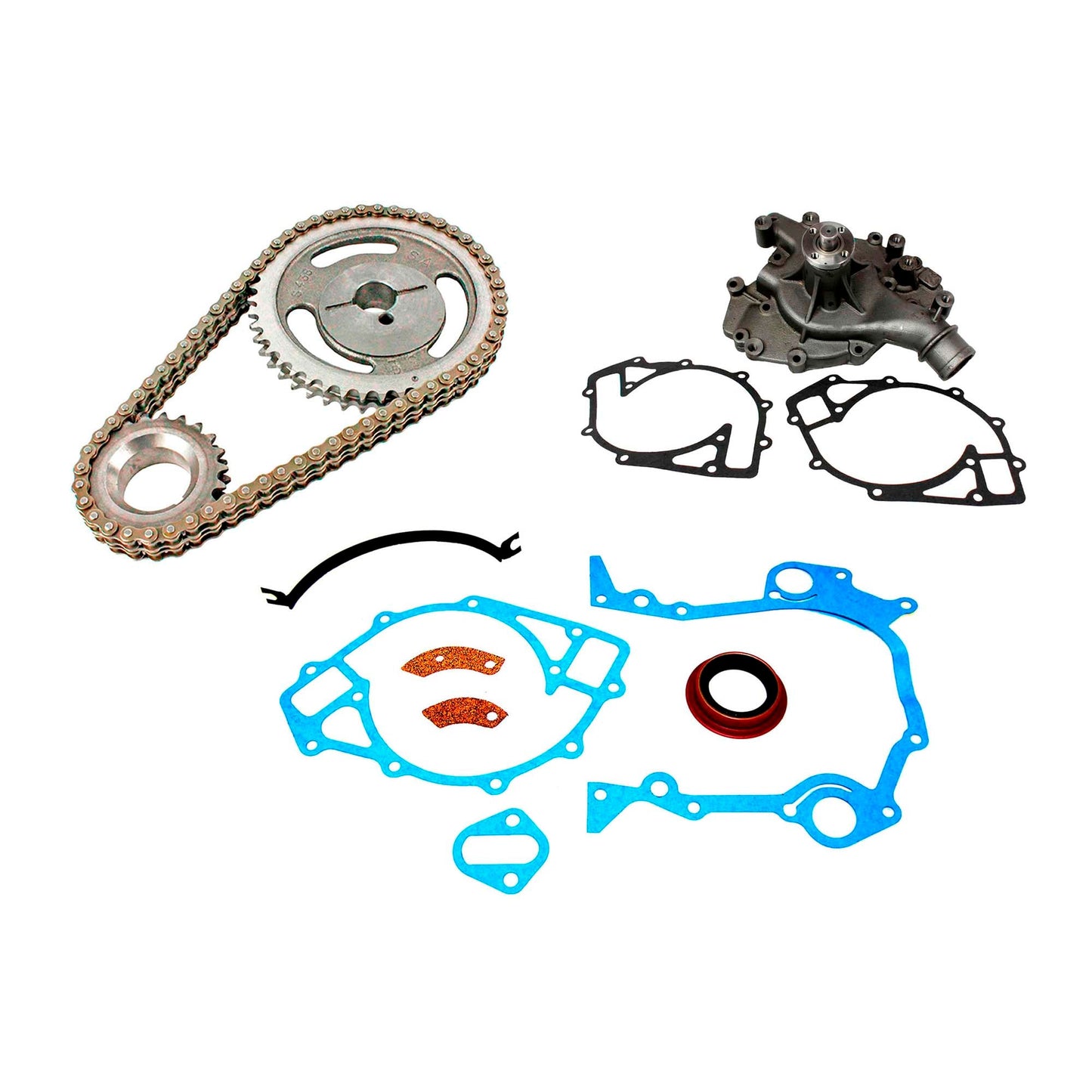 Timing Chain Kit with Water Pump 1993-1994 Ford 7.5L V8