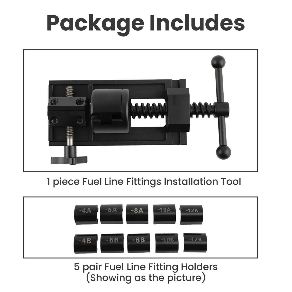 AN4-AN12 Fuel Line Fittings Installation Tool Fuel Hose Repair Tool Kit New