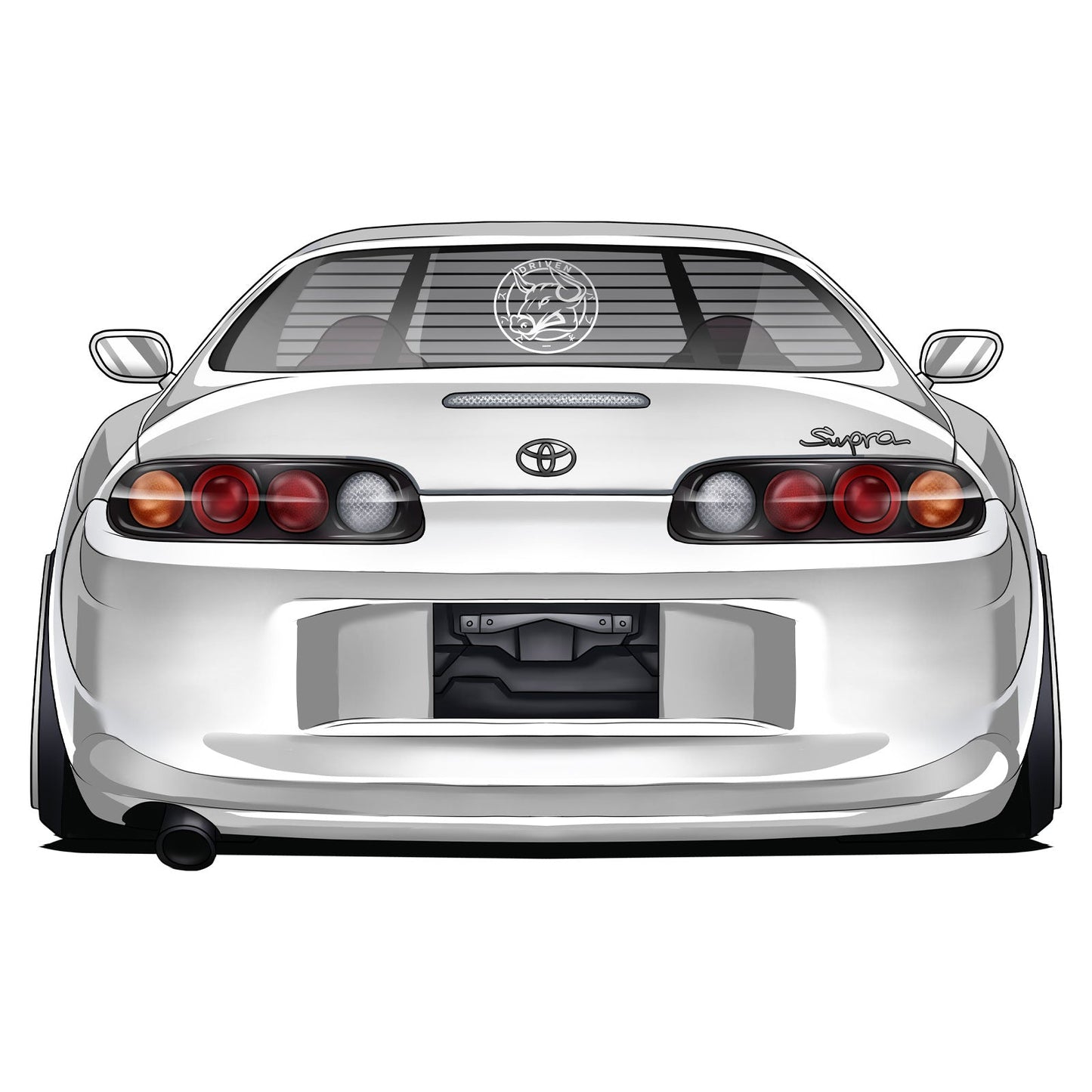 Bull Boost Driven Vinyl Window Sticker - XL Slap