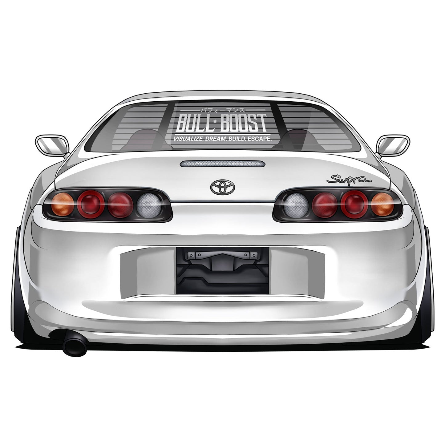 Bull Boost Visualize Vinyl Window Sticker - XL Slap