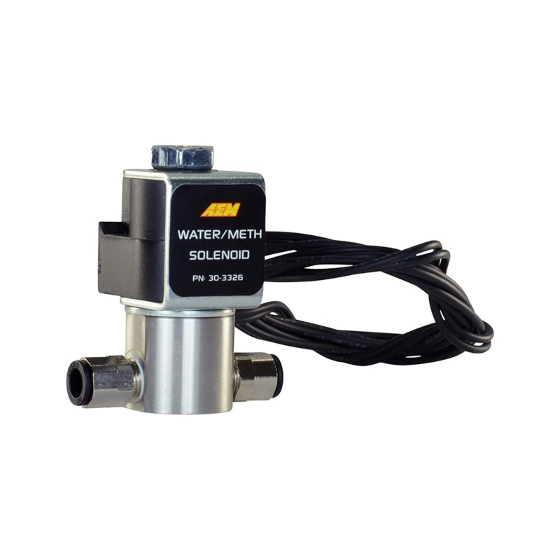 AEM Water/Methanol Injection System - High-Flow Low-Current WMI Solenoid - 200PSI 1/8in-27NPT In/Out