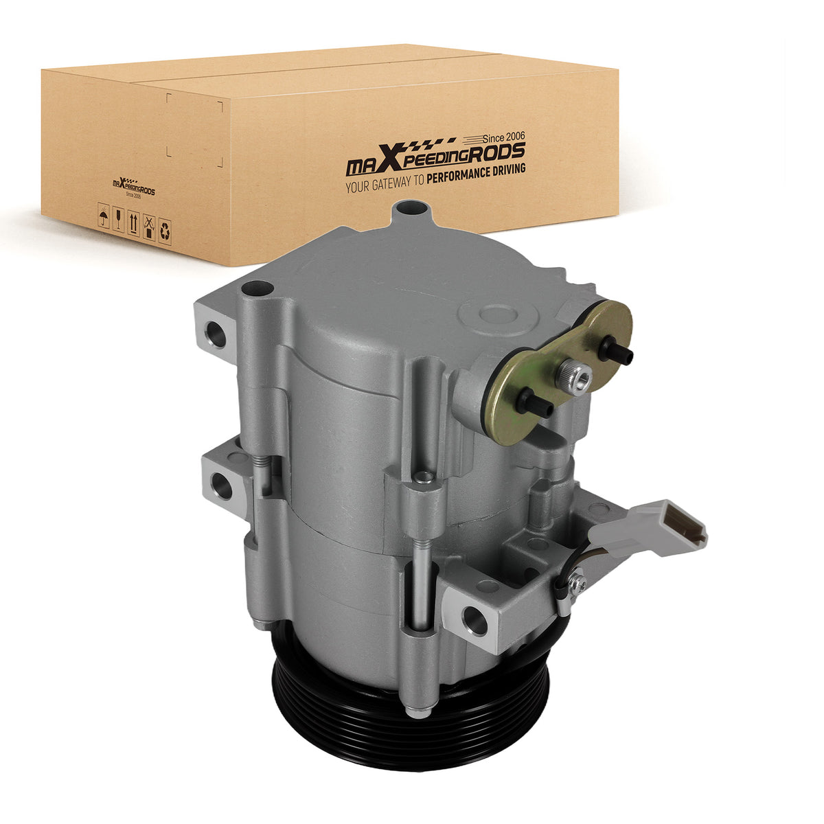 Compatible For AC Compressor w/Clutch compatible For Ford Escape 3.0L 2001-2007 CO101640C 57145 FS10