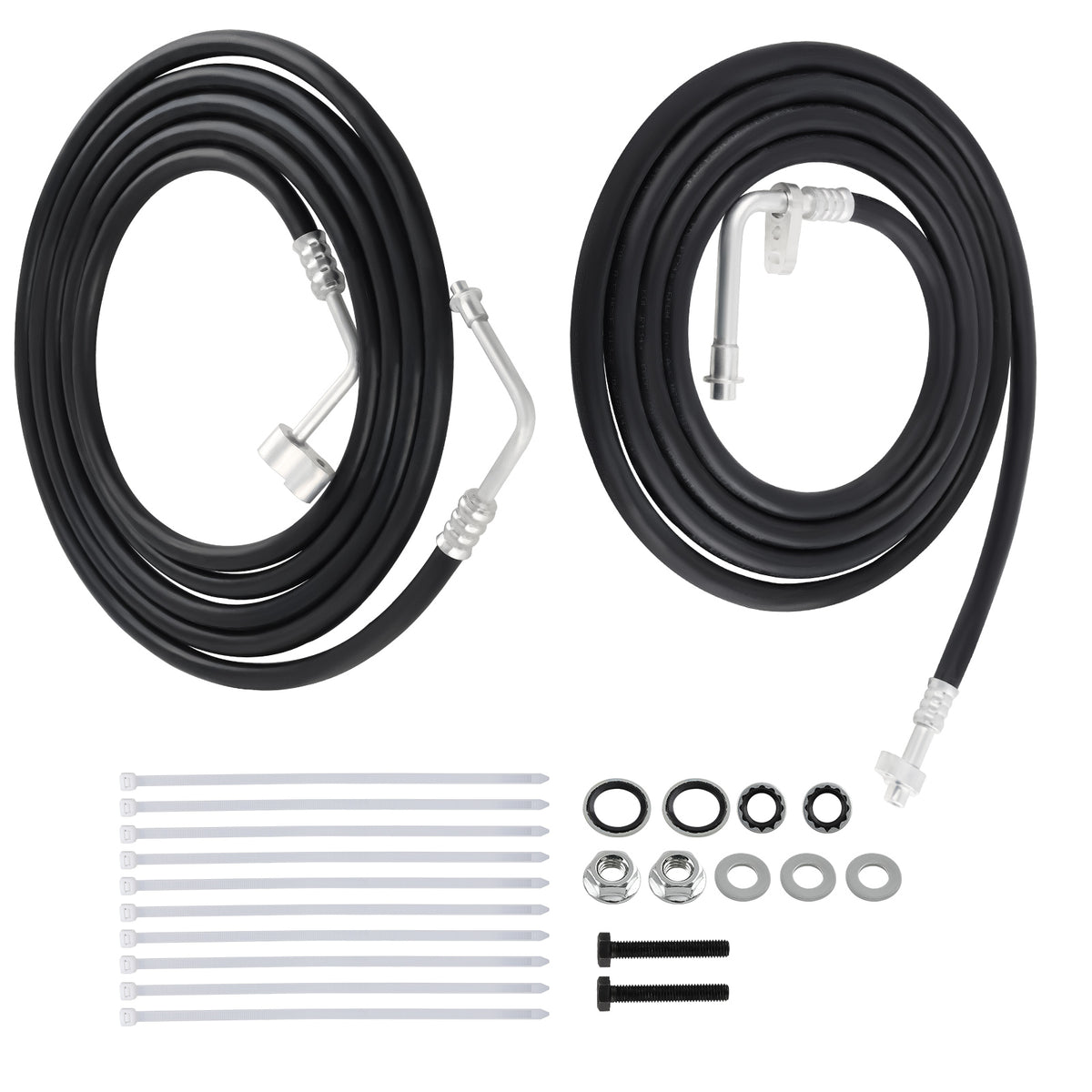 Rear/Aux compatible For AC Line Hoses Set compatible For Chevy Tahoe 2007-14 YTE33439
