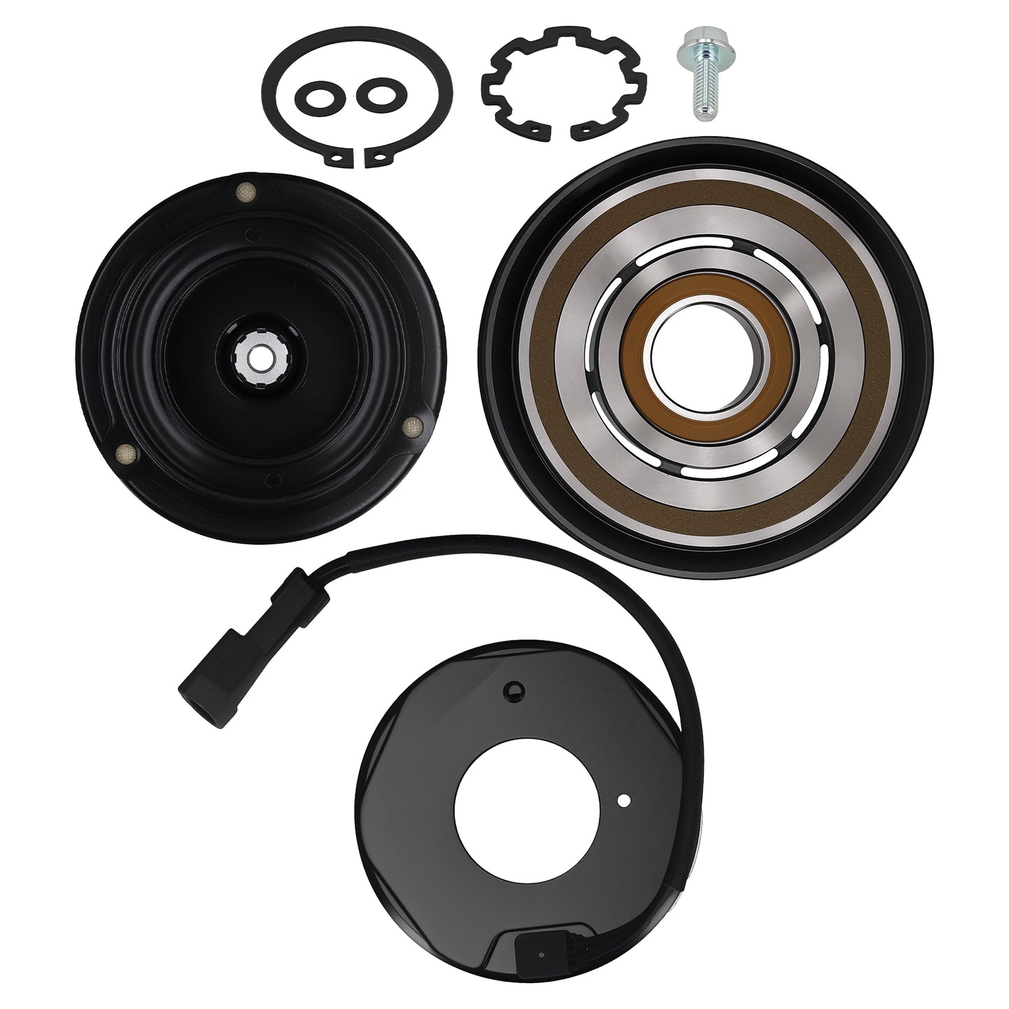Compatible For AC Compressor Clutch Kit compatible For Chevrolet Silverado 1500 4.3L 2003-2013 CO28000C