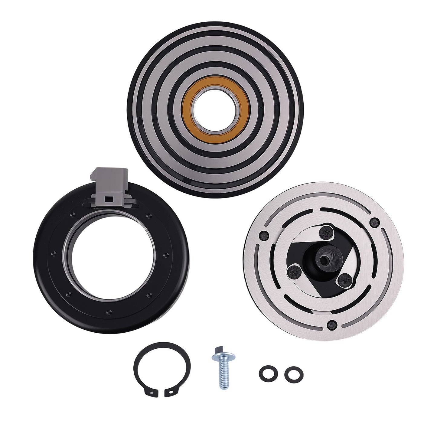 Compatible For AC Compressor Clutch Kit compatible For Ford E-350 Econoline 7.3L 1993-1997 4L3Z19703AB
