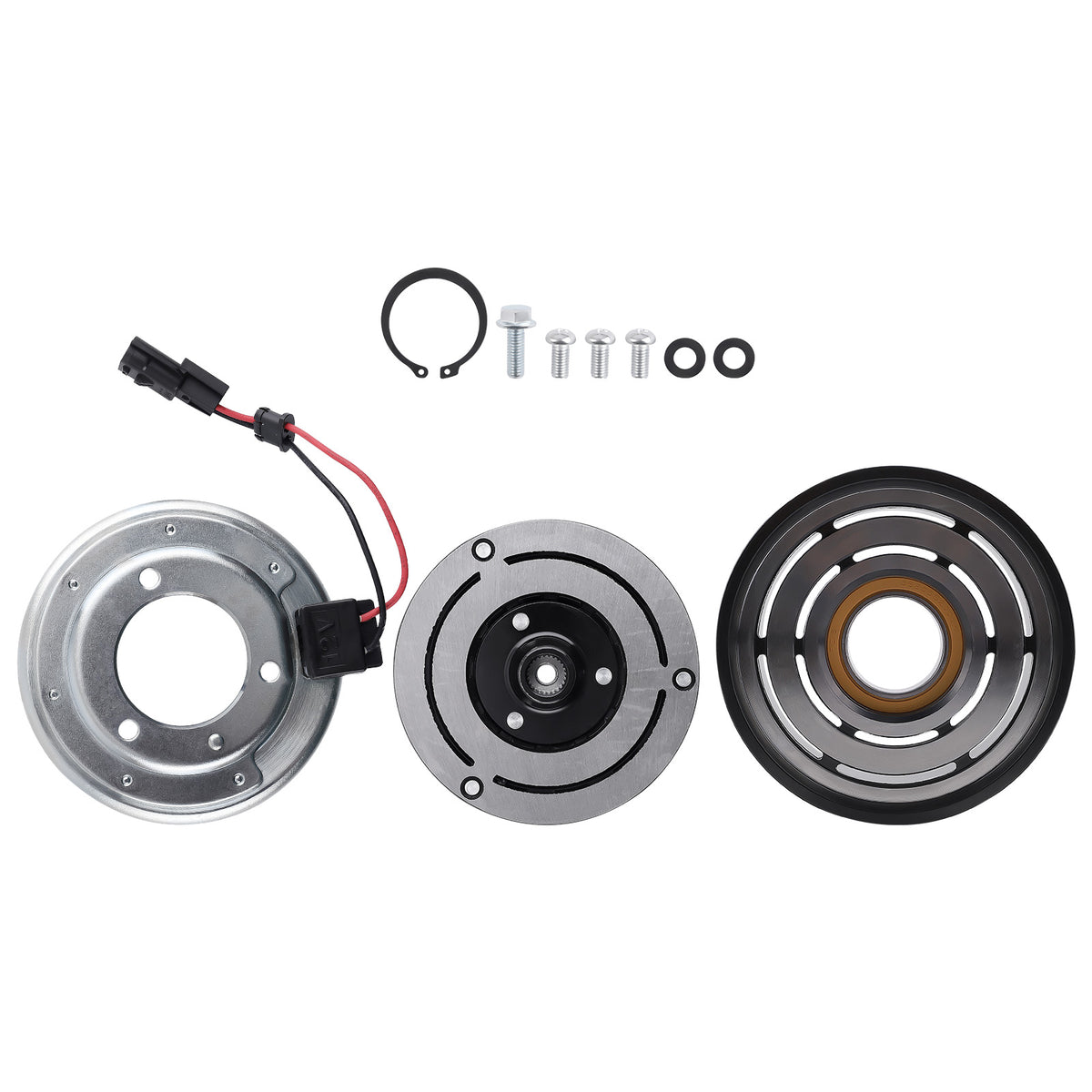 A/C compatible For AC Compressor Clutch Assembly Kit compatible For Nissan Rogue 2.5L 2008-2015 92660JM01B
