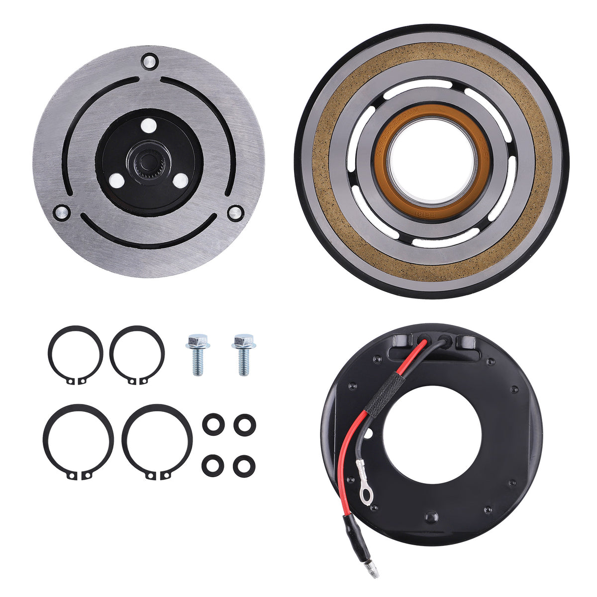 A/C Compressor Coil Clutch Assembly Kit compatible For Toyota Tacoma 2.7L 3.5L 2016 - 2020