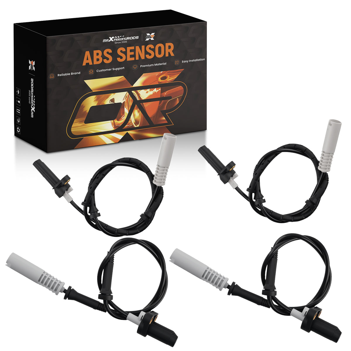 4X FrontRear Left Right ABS Wheel Speed Sensor compatible For BMW 328i 540i 2.8L 1997-98
