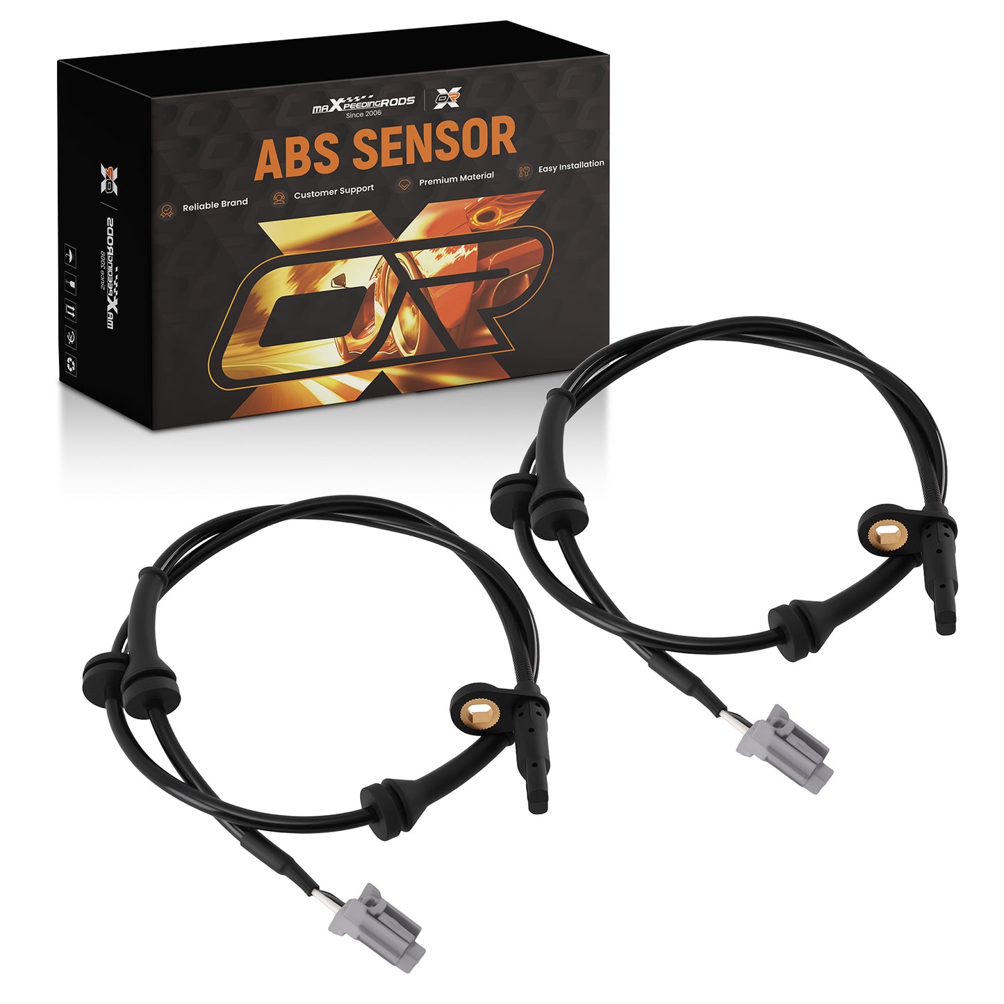 2X Front ABS Wheel Speed Sensor compatible for Nissan Rogue 2.5L 2008-2012 2013 ALS1658