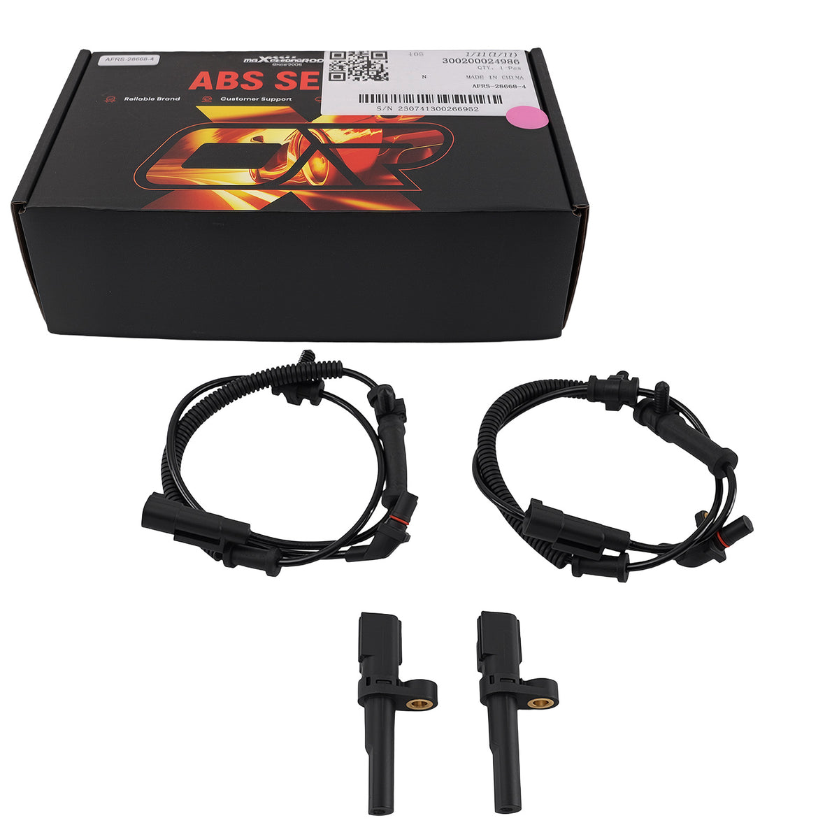 4X ABS Wheel Speed Sensor Kit compatible For Dodge RAM 1500 2009-12 3.7 5.7L 56028668AE