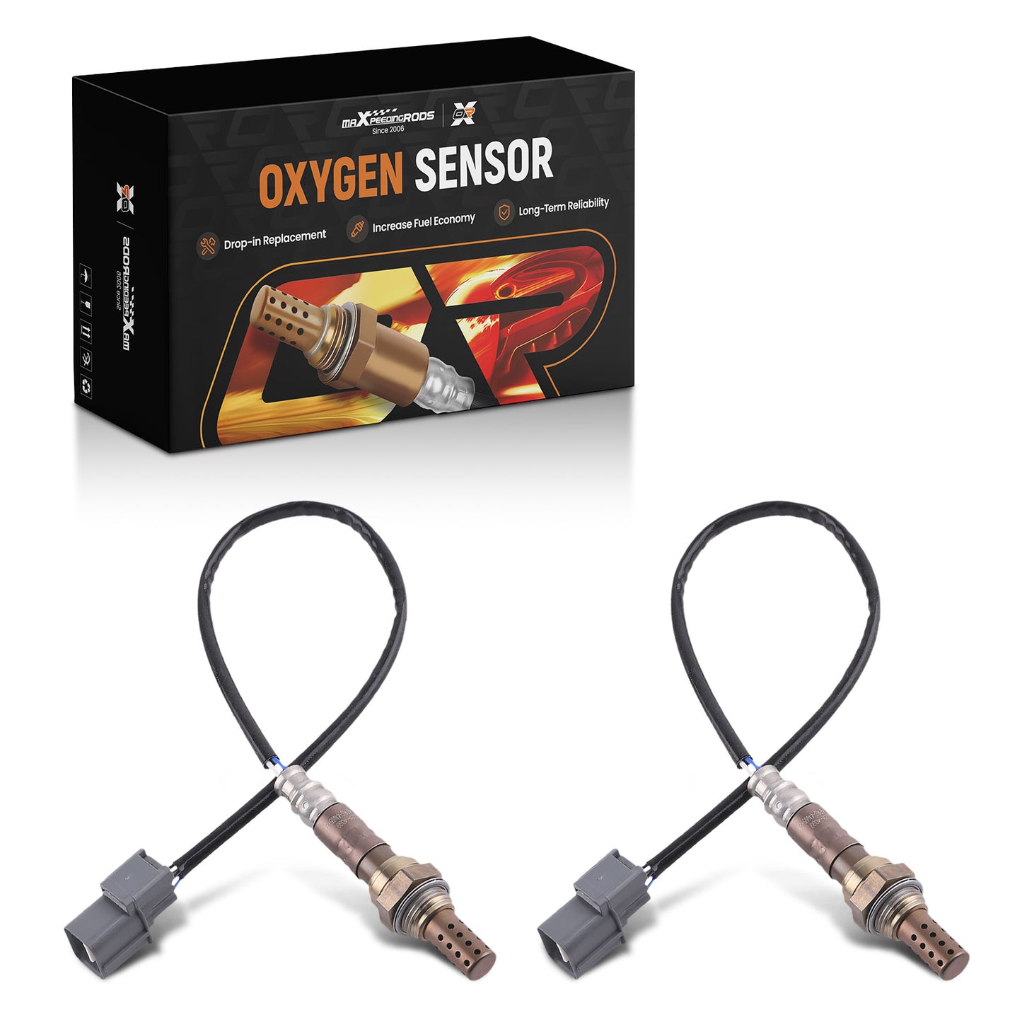 Set of 2 O2 Sensors Up+Down compatible For Honda Civic HX 1.6L D16Y5 1996-2000 234-4065