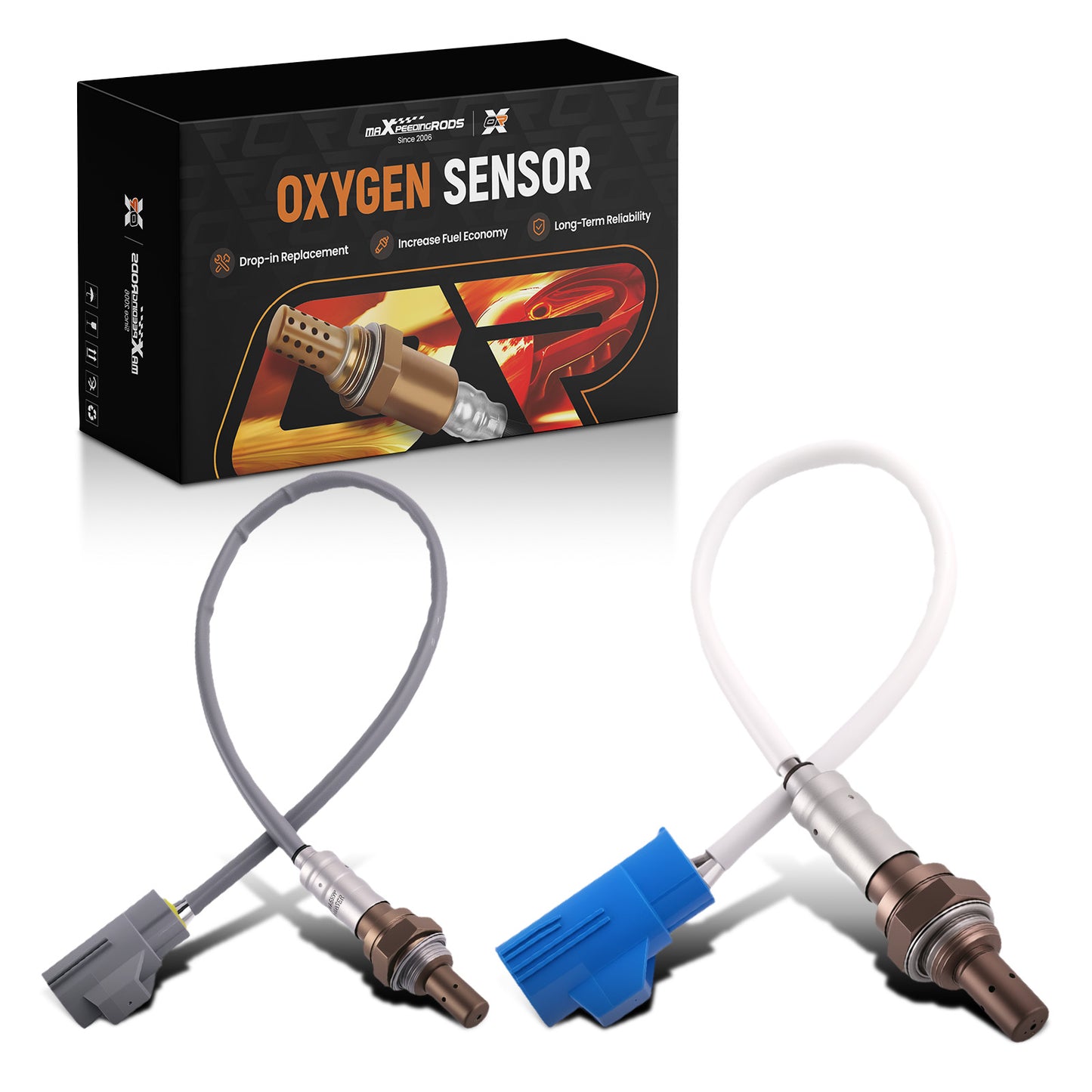 2PC Up+Down Oxygen Sensors compatible For Ford Focus 2.0L 2006-2011 2344107 2344370