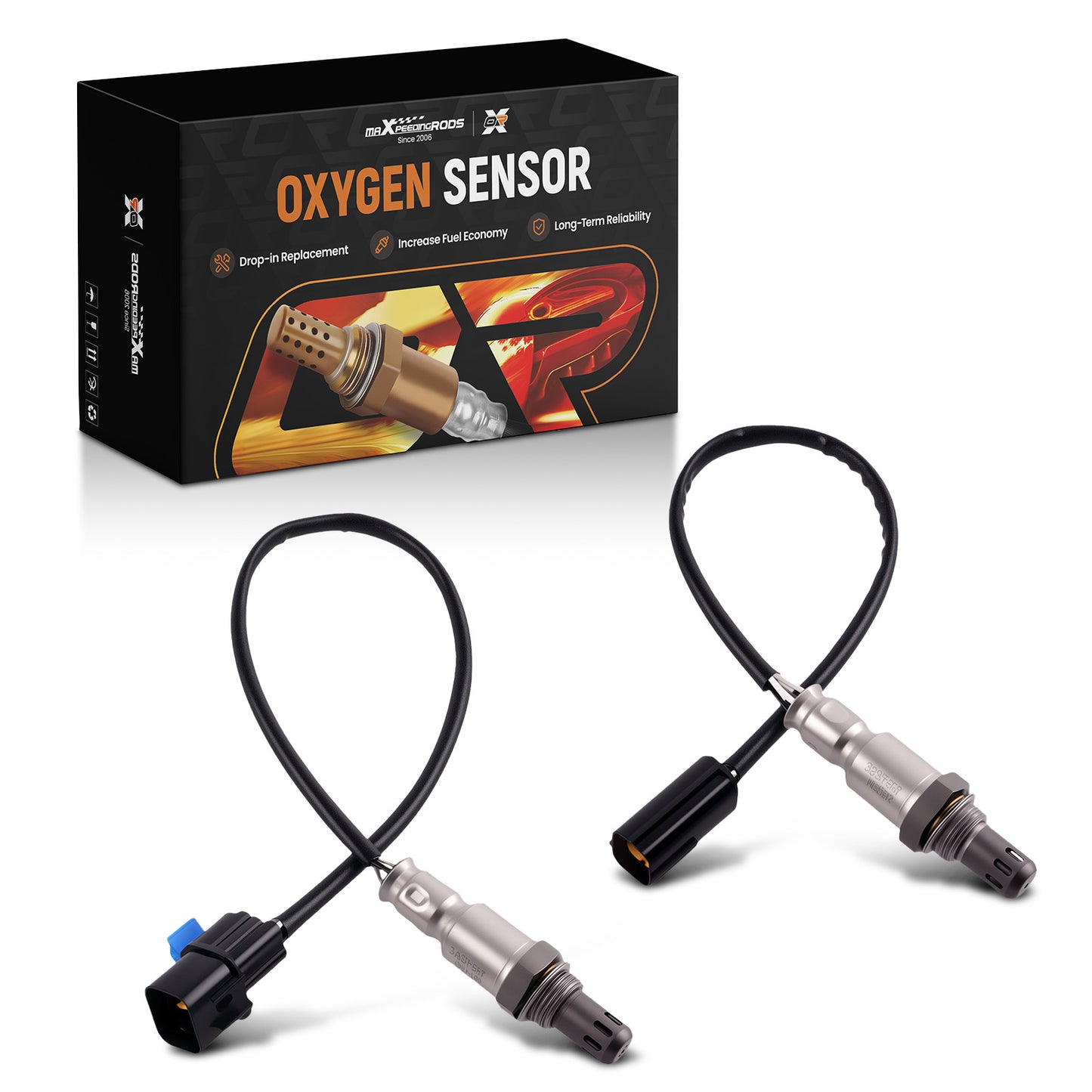 2PC O2 Oxygen Sensor Up+Down compatible For Chevrolet Aveo Aveo5 1.6L 2006-2008 1821384Z10