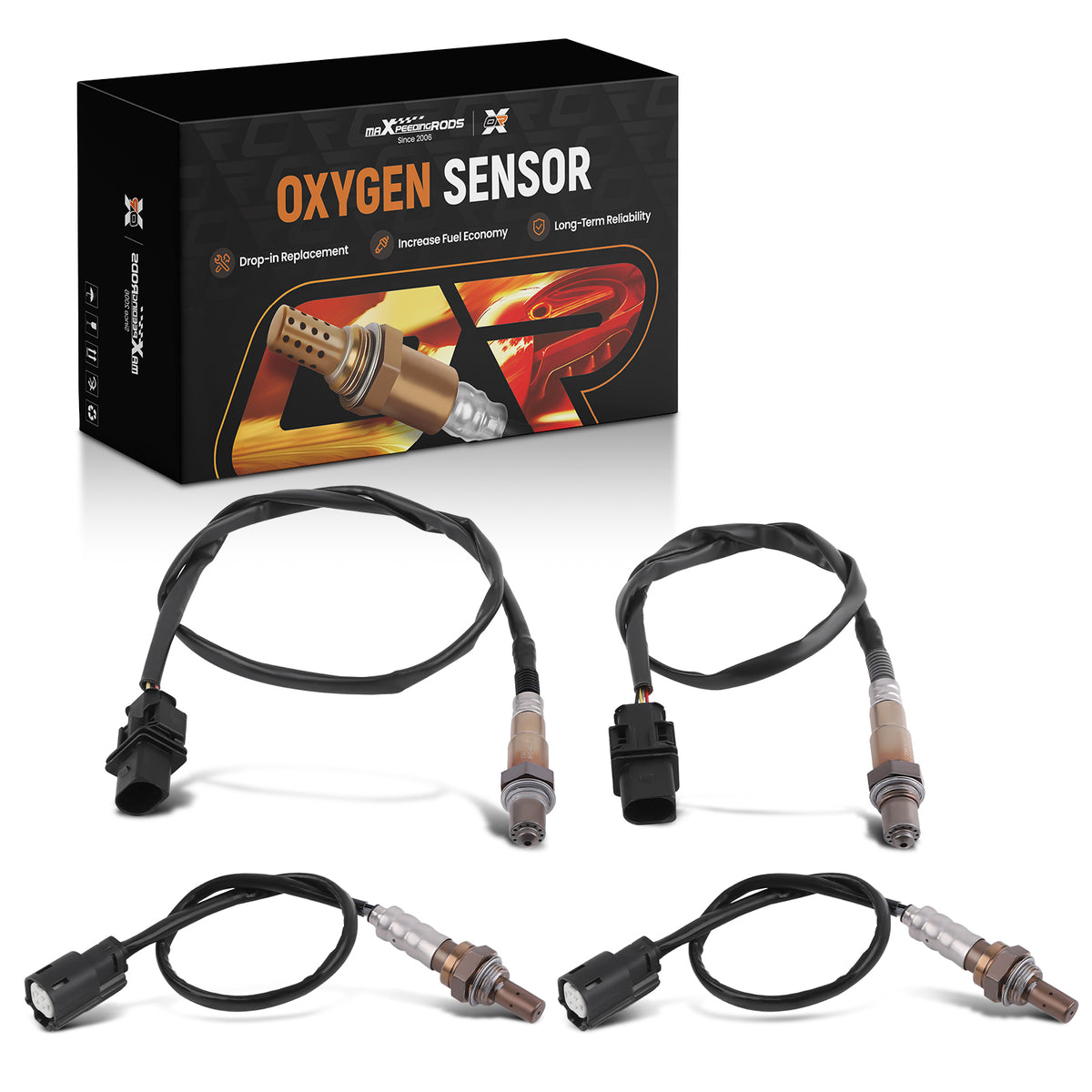 4PCS Upstream Downstream Oxygen Sensor compatible For Ford F-150 234-5076 234-5113