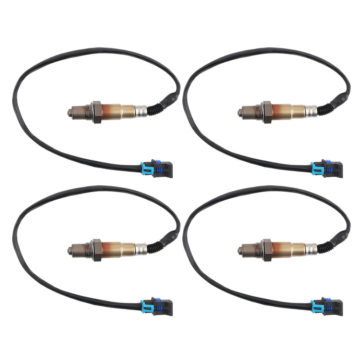 4pcs Up+Down Oxygen Sensor compatible For Cadillac XTS 3.6L V6 2013-2019 234-4566 12634085