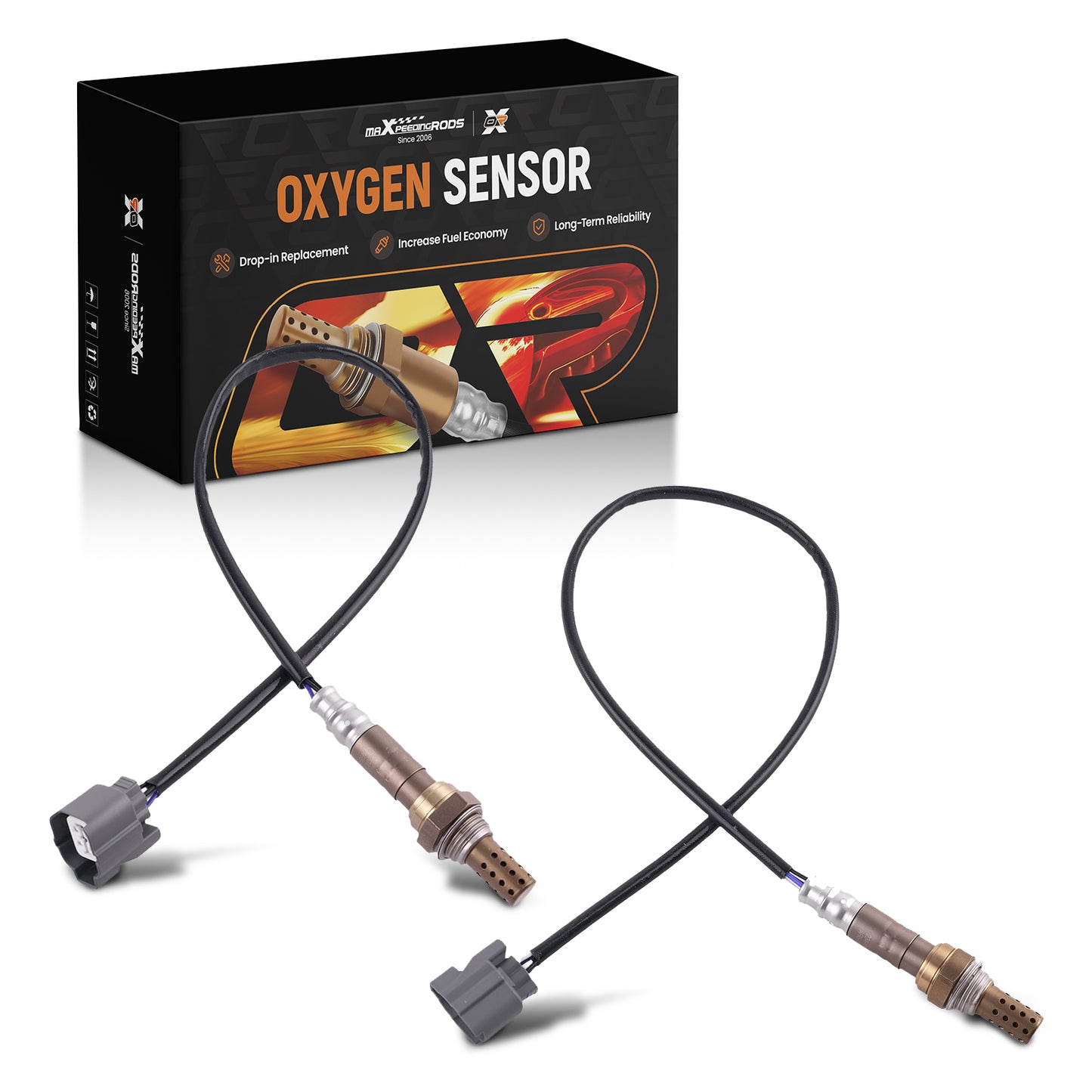Set of 2 Oxygen Sensors FrontRear compatible for Honda Prelude 2.2L 1997-2001 234-4621