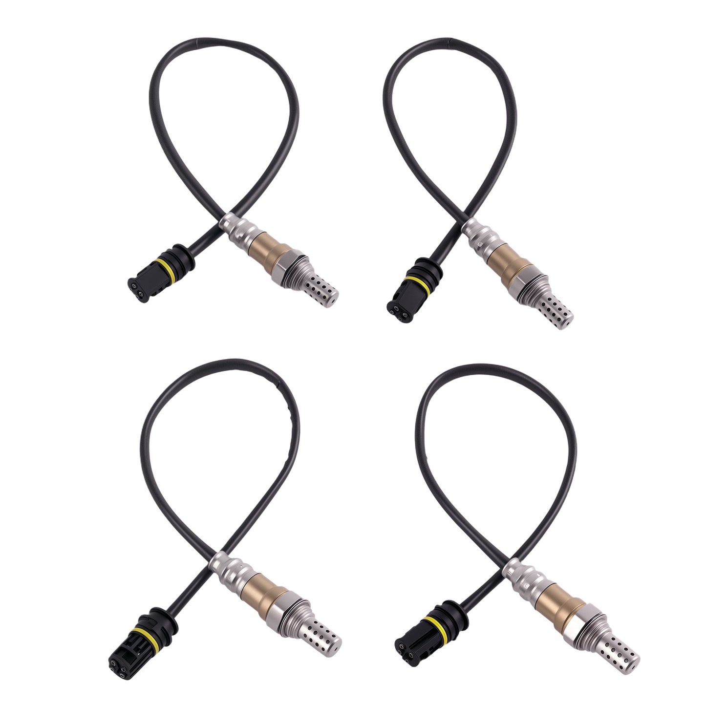 Set of 4 O2 Sensors Up+Down compatible For Mercedes CL55 AMG 5.5L V8 Supercharged 2003-2006