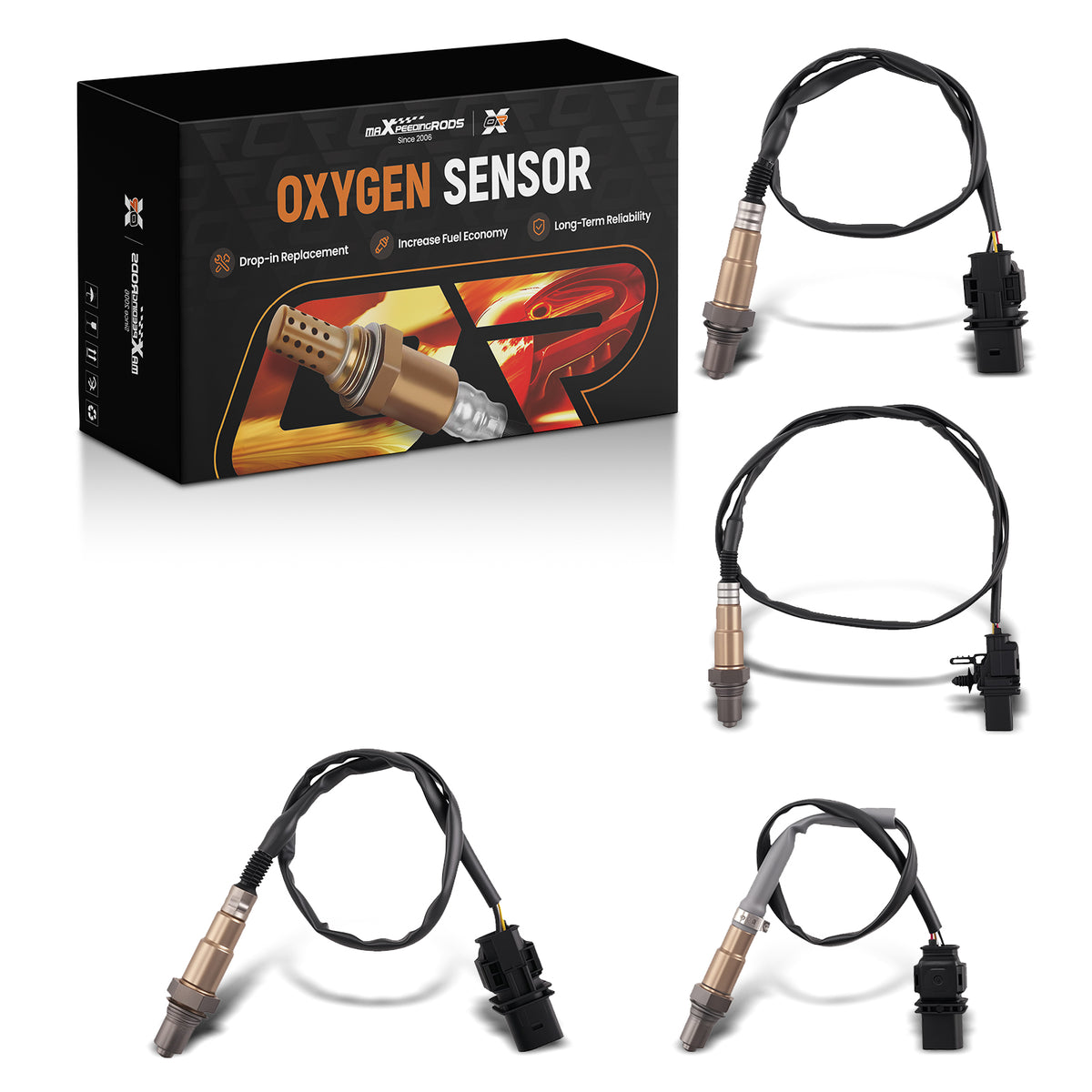 Set of 4 Oxygen O2 Sensors compatible For Ford F-150 2011-2014 Up Down 234-5107 234-5108