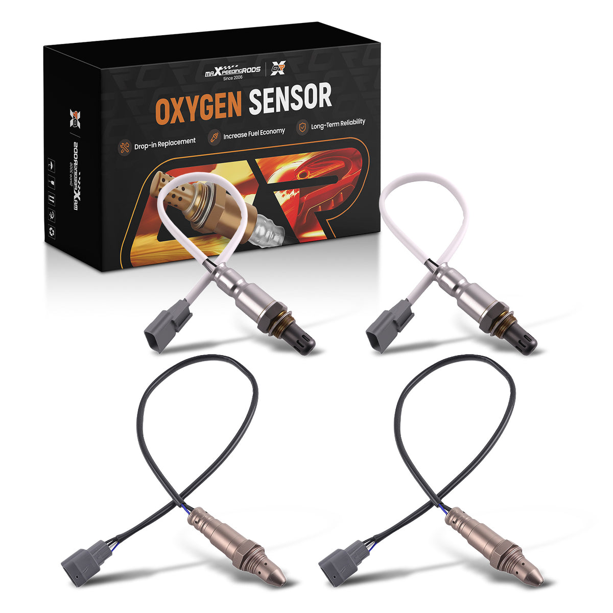 Set of 4 O2 Sensors Up Down compatible For Nissan Armada Titan 5.6L V8 2016-2019 234-9148