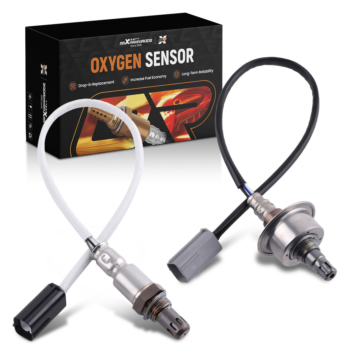 Set of 2 O2 Sensors Up+Down compatible For Nissan Altima Base/S 2.5L L4 2007 22693-ET000