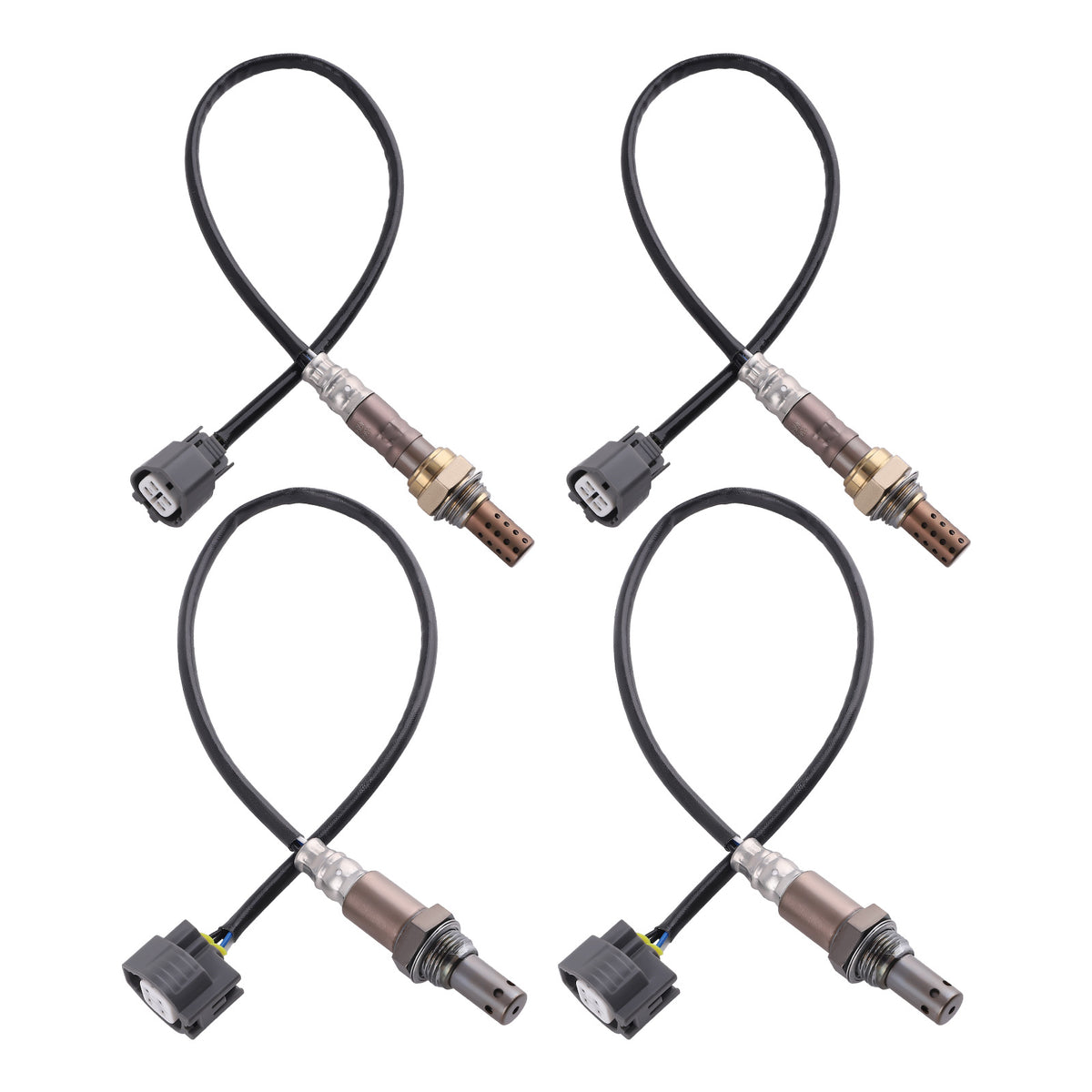 4PCS Oxygen O2 Sensor compatible For Jaguar Vanden Plas 4.2L V8 2006-2009 234-9125 234-4951