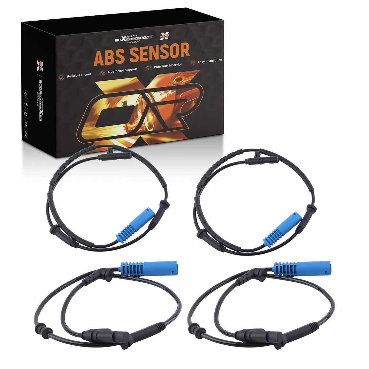 4Pcs ABS Speed Sensor compatible For Mini One D/Cooper 2001-2006 R50 R52 R53 34526756384
