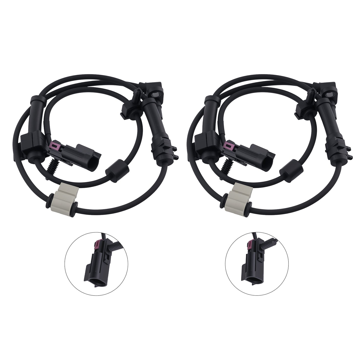 ABS Wheel Sensor Front compatible for Buick Rainier/Compatible for GMC Envoy/Compatible for Saab 9-7x 15158254 970282