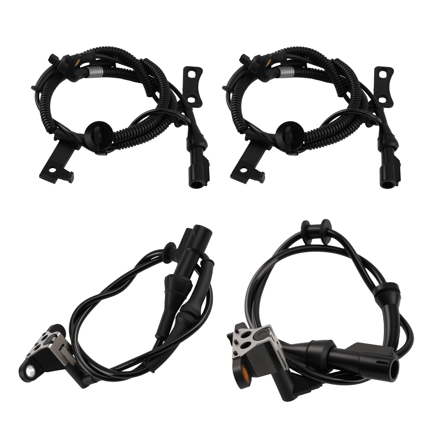 4pcs Front Rear ABS Wheel Speed Sensor compatible For Ford Explorer compatible For Mercury Mountaineer