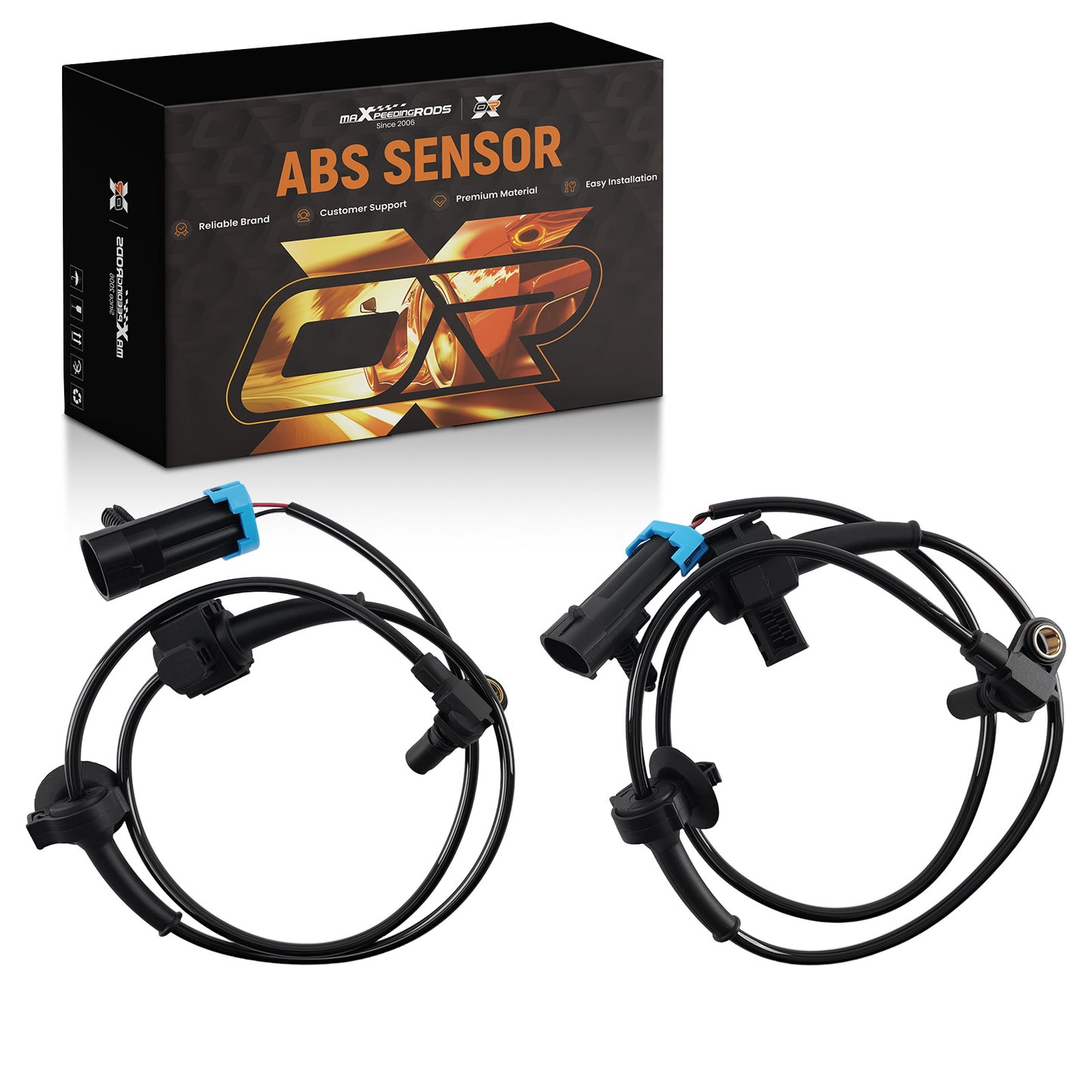 2Pcs ABS Wheel Speed Sensor compatible for Chevrolet Tahoe Suburban 07-12 Rear Left Right