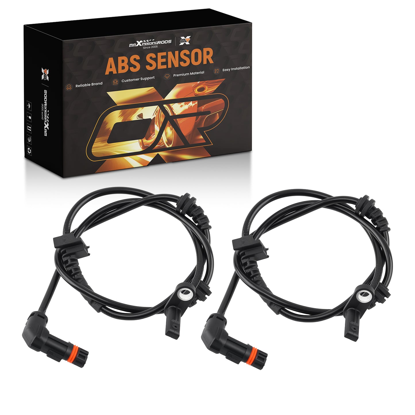 2Pcs ABS Speed Sensor compatible for Mercedes-Benz S550 CL550 S450 S350 2007-2014 Front