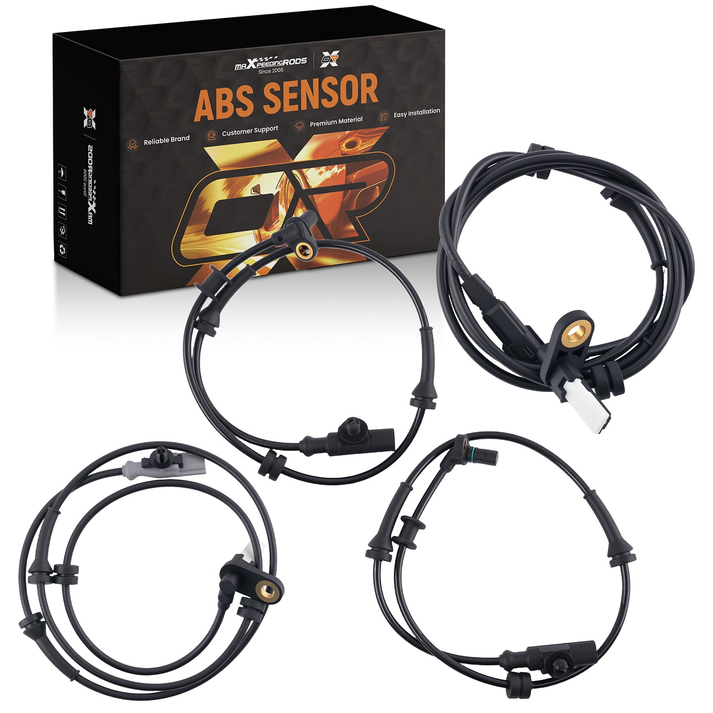 4PCS ABS Wheel Speed Sensor compatible For NISSAN TITAN 2012-2015 479109FF0A 47901-9FF1A