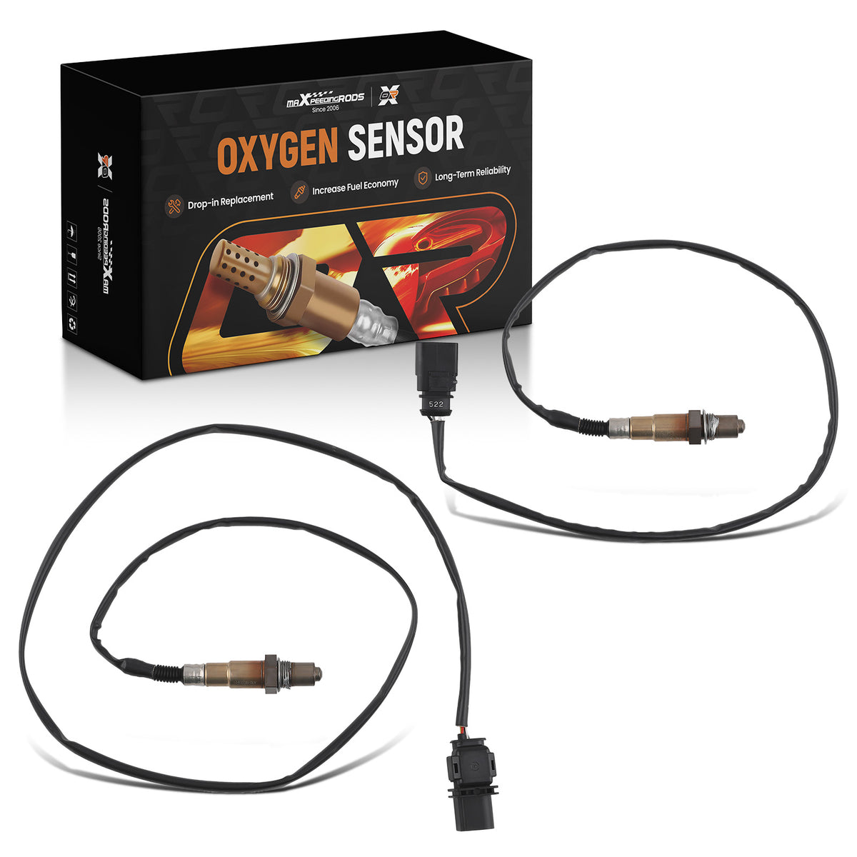 Set Upper+lower Oxygen Sensor compatible For Volkswagen Jetta L5-2.5 2007-2005 234-4754