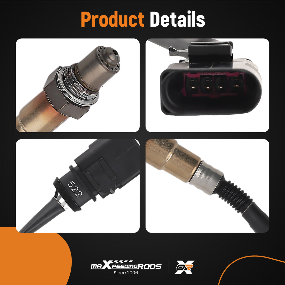 Set Upper+lower Oxygen Sensor compatible For Volkswagen Jetta L5-2.5 2007-2005 234-4754
