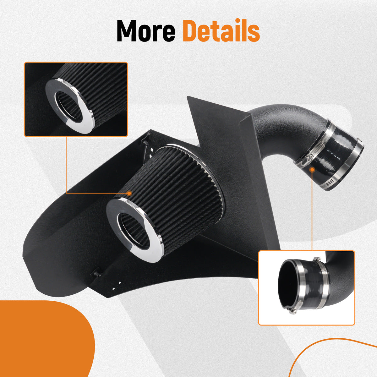 Cold Air Intake System Filter Kit compatible For BMW B58 M140i/240i/340i/440i 3.0L 2016+
