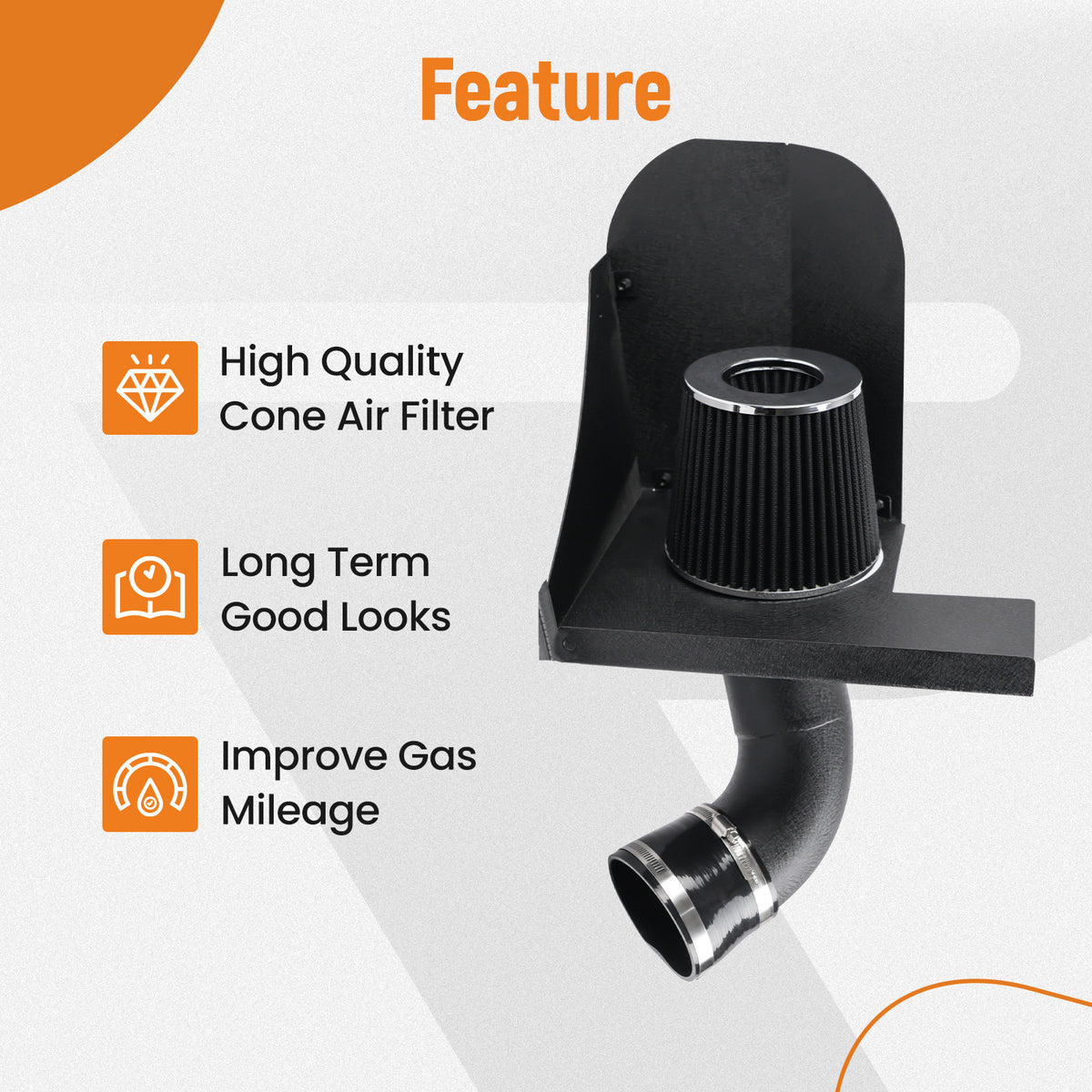Cold Air Intake System Filter Kit compatible For BMW B58 M140i/240i/340i/440i 3.0L 2016+