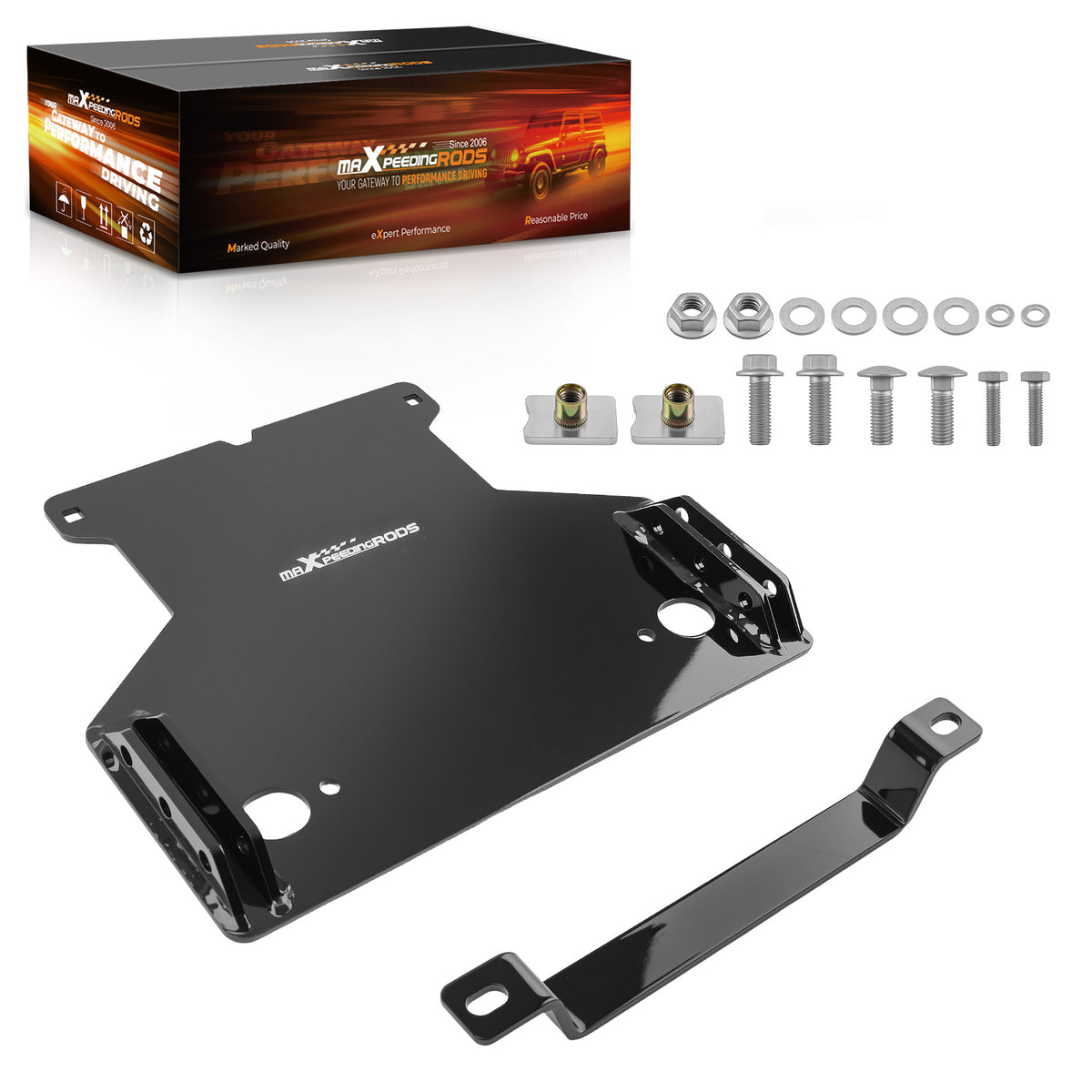 ATV Snow Plow Bracket For Can Am compatible For Renegade Outlander Series Black Steel Assembly