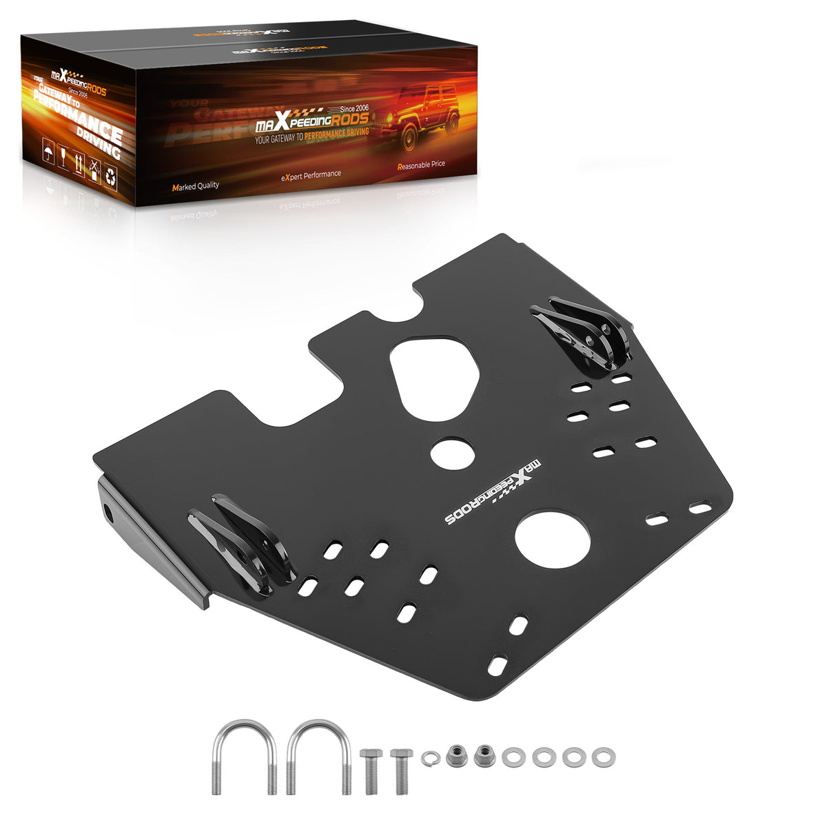 ATV Frame Mount compatible For Arctic Cat 700 Alterra/VLX 2017-2020  Black Steel Plow Kit