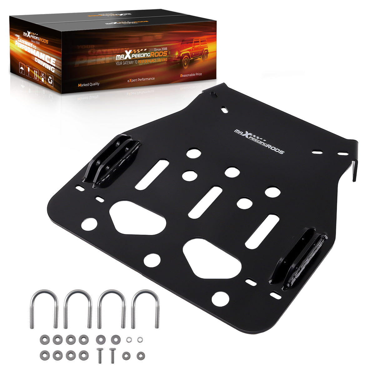 ATV Black Plow Mount compatible For Yamaha Grizzly 660 700 2002-2024 Steel Frame