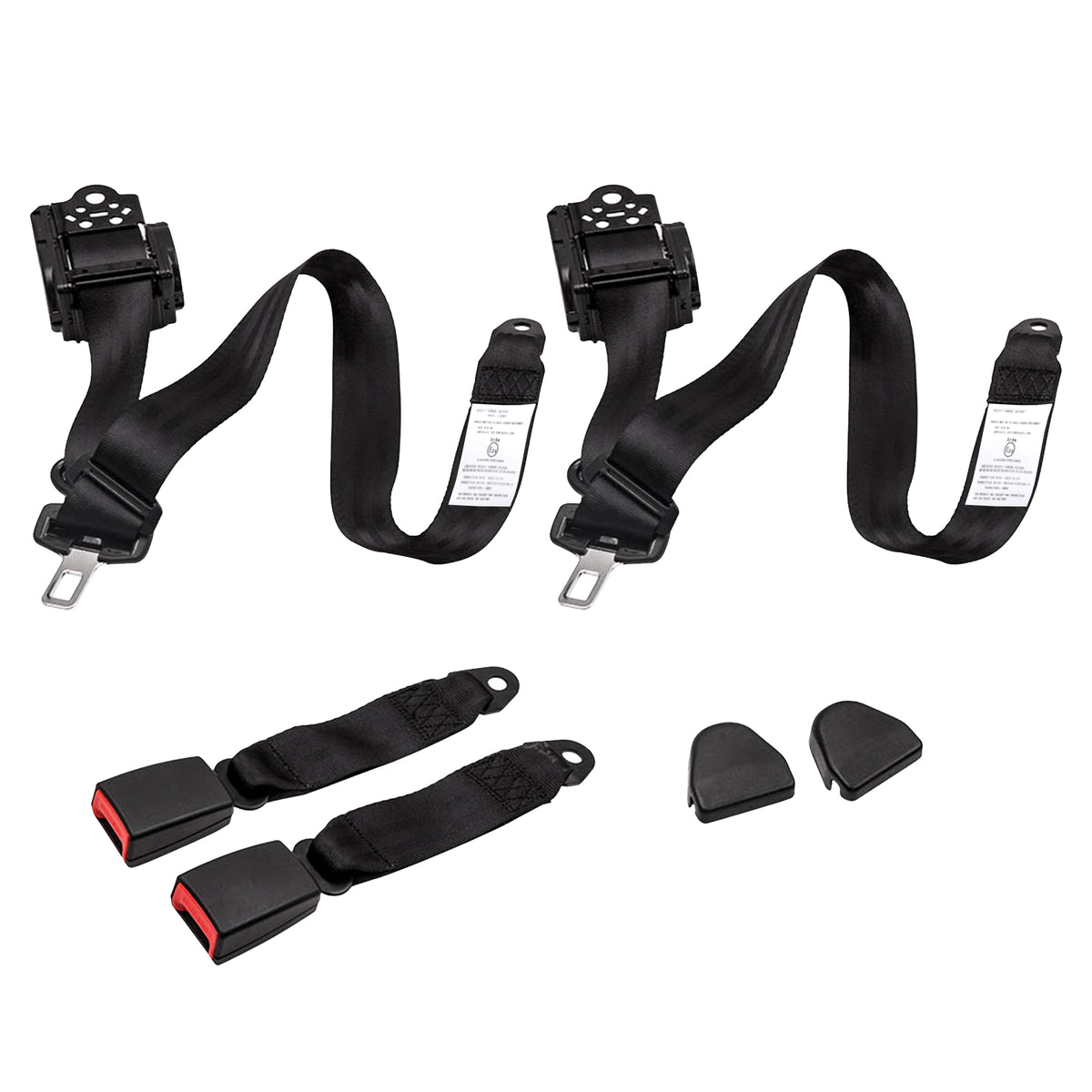 Universal 3 Point Retractable compatible For Seat Belts compatible For Jeep CJ YJ compatible For Wrangler 1982-1995 2pcs
