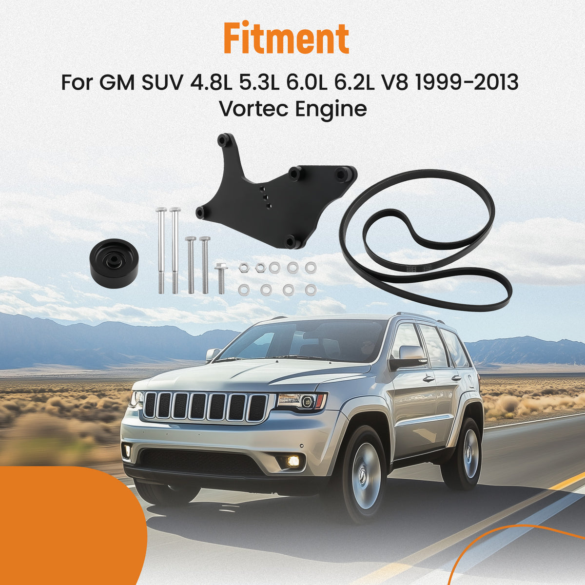 Truck Dual Alternator Bracket compatible For Chevy Tahoe Suburban Silverado GM 1999-2013