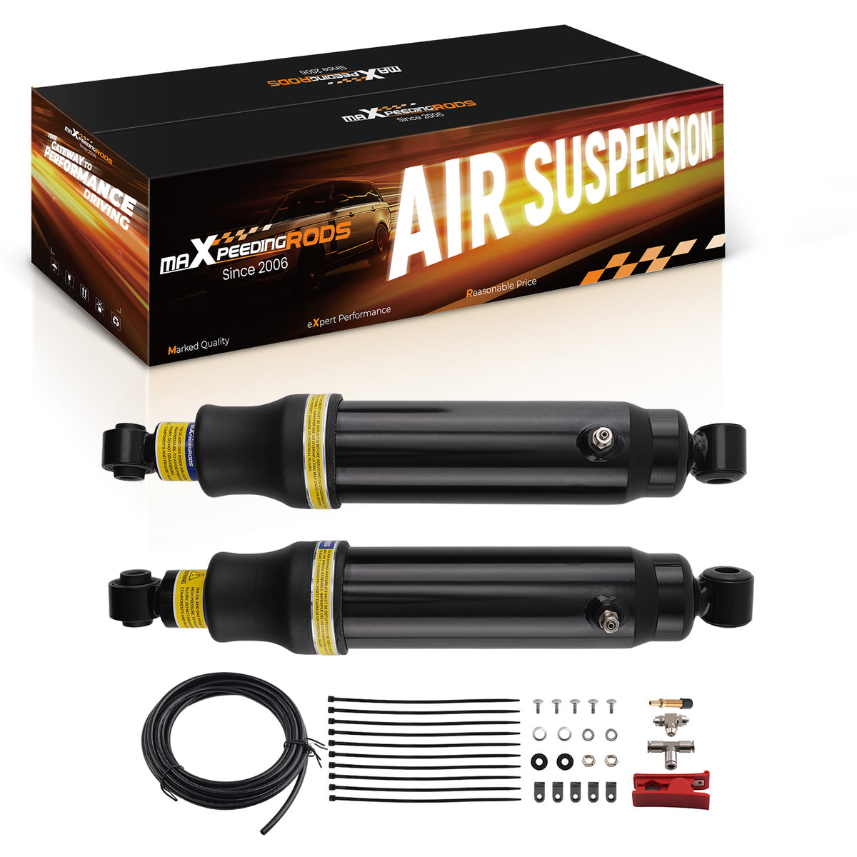 2x Rear Gas Shock Absorbers compatible For Ford Bronco II 1984-1990