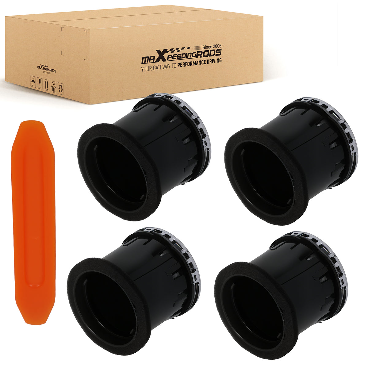 4Pcs Dashboard compatible For AC Heater Air compatible For Vent HVAC Duct compatible For Ford F-150 04-08 8L3Z19893BA