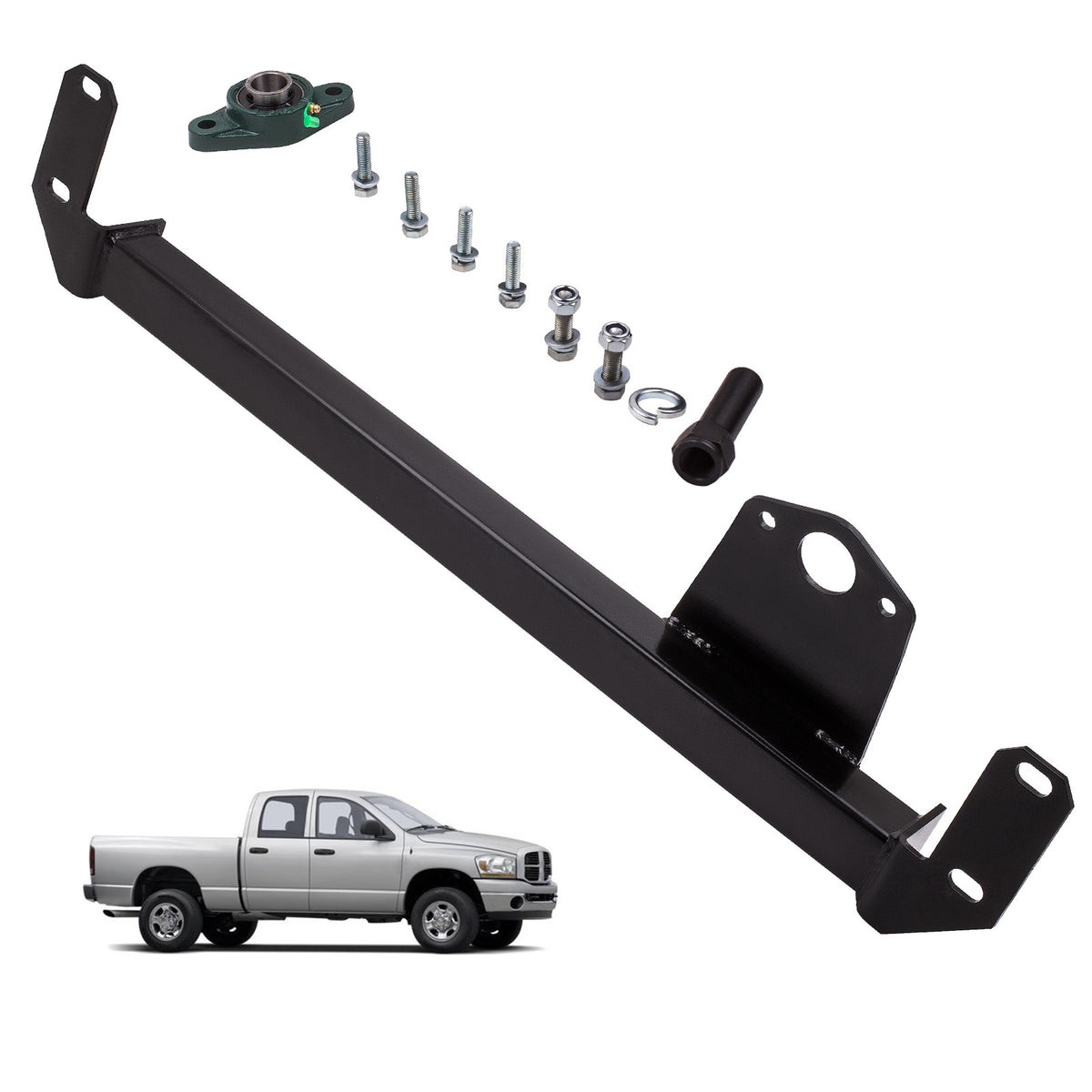 Steering Stabilizer Bar GearBox 5.9L 6.7L compatible For Dodge Ram 2003 1500 2500 3500 4WD